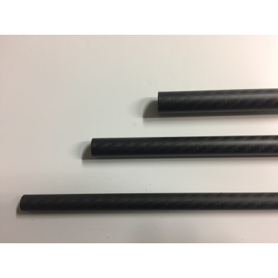 tube in high modulus carbon D12 -1m